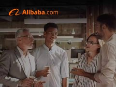 Alibaba brand cover image - promotional materials, shopping, deals, online marketplace. 1920x1440