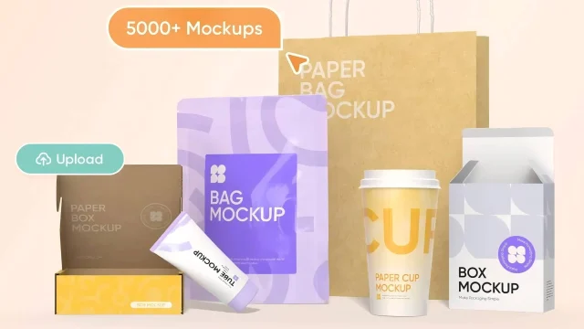 Pacdora 3D packaging design software interface showing customisable product mockups on a professional dashboard.