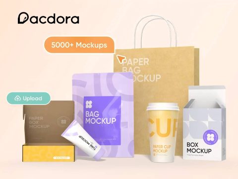 Pacdora brand logo, clean design, minimalist aesthetic. High resolution image for website promotion and branding.