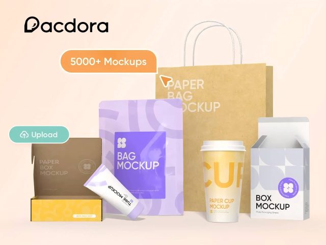 Pacdora brand logo, clean design, minimalist aesthetic. High resolution image for website promotion and branding.