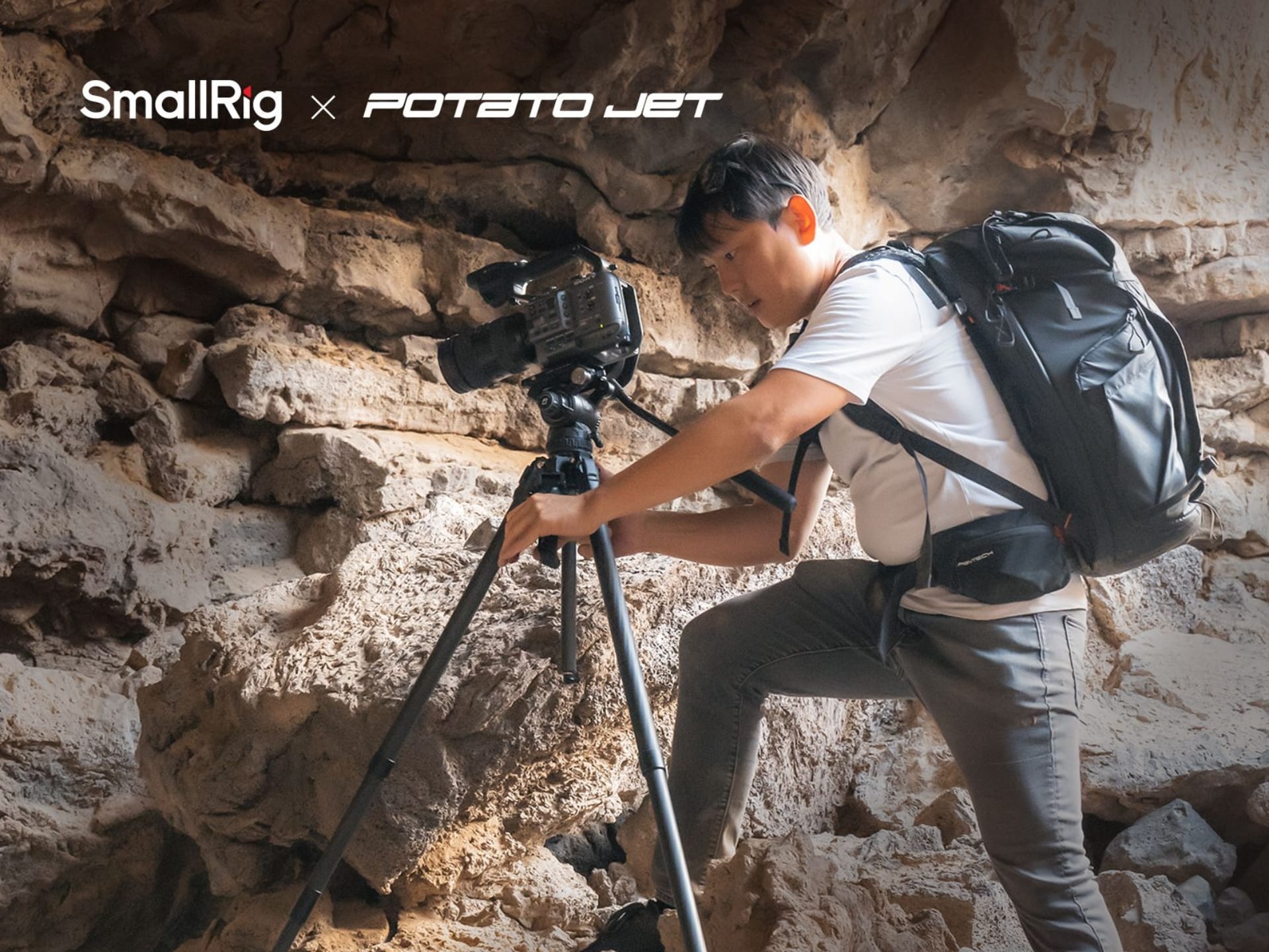 SmallRig camera cage and professional video rig accessories displayed on a clean studio background for content creators.