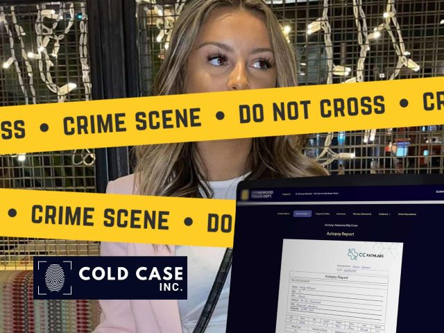 Cold Case Cold case investigation file. Evidence, documents, and crime scene photos. Detective work, unsolved mysteries, law enforcement, crime investigation, police files, forensic evidence.