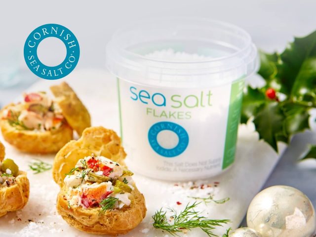 Cornish Sea Salt Cornish Sea Salt: Flakes of natural sea salt harvested from the Cornish coast. Perfect for seasoning and cooking.