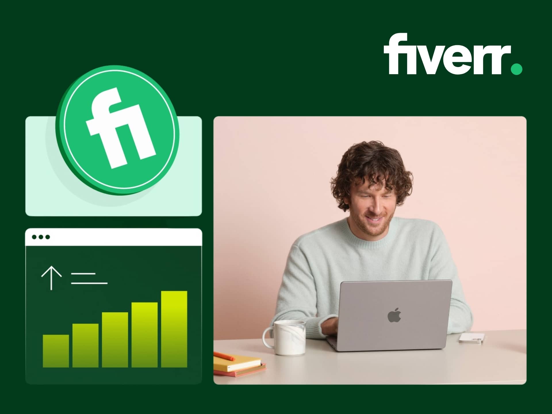 Fiverr Discount Code Fiverr platform cover image showcasing freelance services and job opportunities. Find top freelancers for your business needs, explore gigs, and get work done.