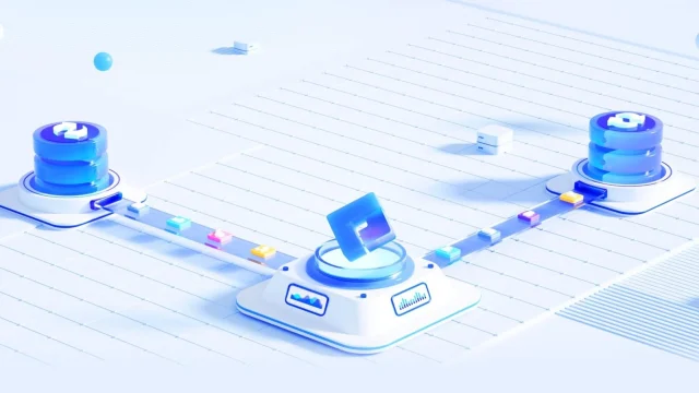 EaseUS software interface displayed on a laptop screen, showcasing data recovery and partition management solutions.