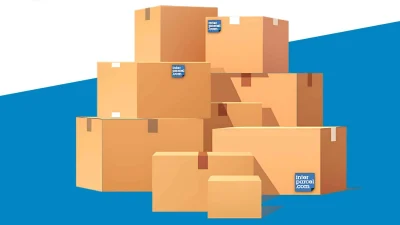Interparcel branded parcel delivery service showing reliable shipping and courier solutions for UK businesses.