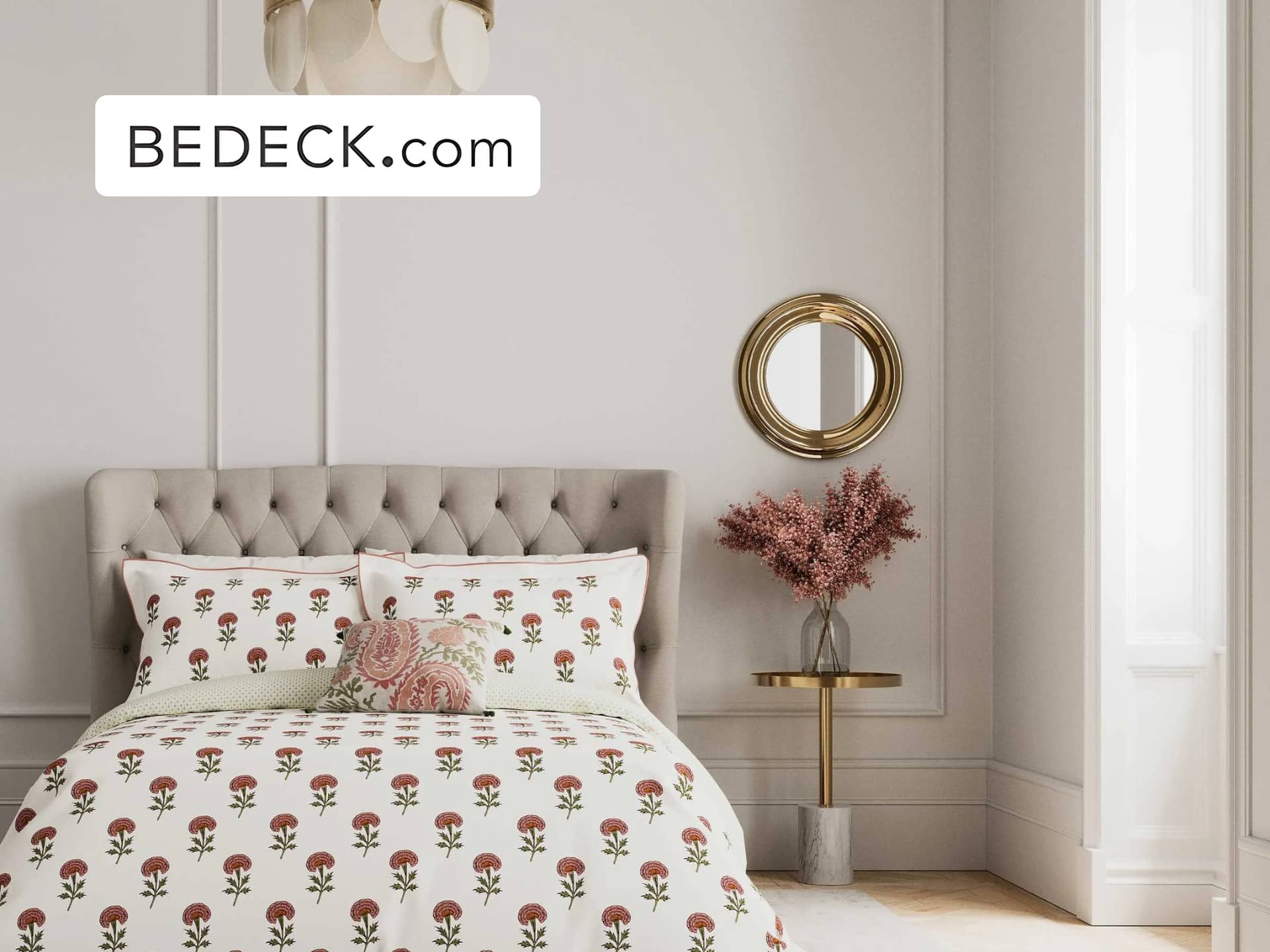 Bedeck Home Discount Code Bedeck Home: Luxurious bedding collection on a bed, featuring a duvet cover, pillows, and throw. Shop the latest designs for your bedroom.