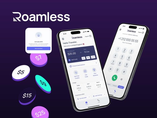 Roamless Roamless eSIM cover image: Stay connected globally with easy mobile data, affordable plans, and travel eSIM solutions. Shop now!