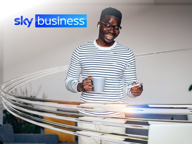 Sky Business cover image: Modern cityscape at sunset, representing growth and opportunity. For business solutions and enterprise services.