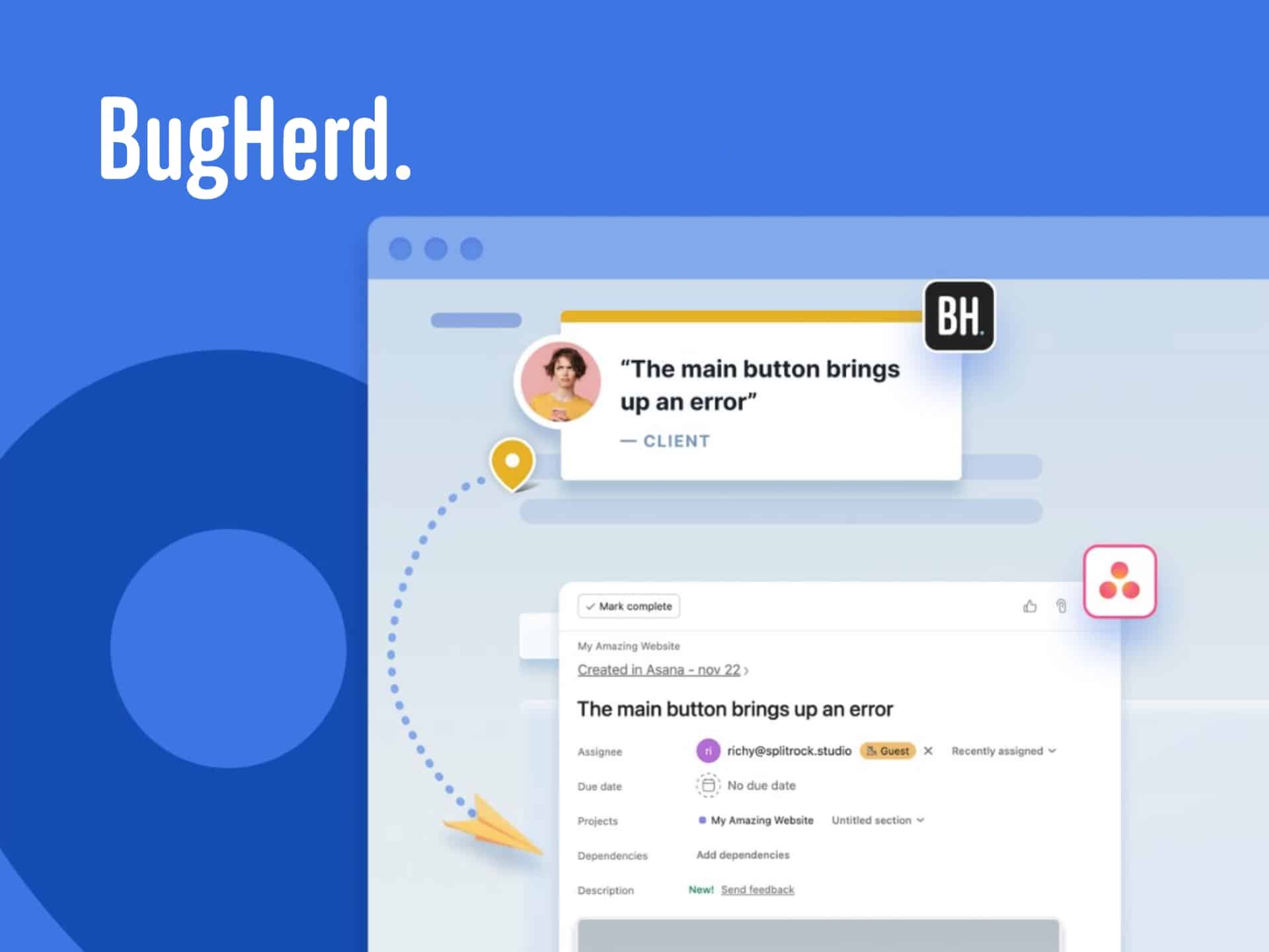 BugHerd Coupon Code BugHerd website feedback tool interface showcasing bug tracking, issue reporting and collaboration features for web developers.
