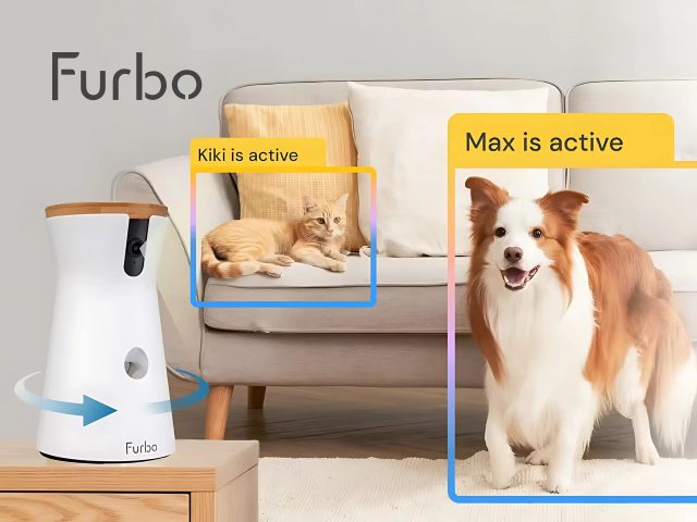 Furbo Dog Camera: See, talk, and treat your dog remotely. Interactive pet camera with HD video, bark alerts, and treat dispenser for pet parents.