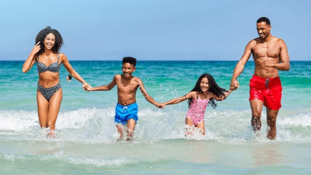Jet2holidays travel package featuring a sunny beach resort holiday for travellers seeking affordable luxury deals.