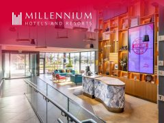 Millennium Hotels & Resorts: Luxurious hotel cover image showcasing a modern hotel facade, perfect for a relaxing stay. Book your escape today!