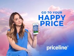 Priceline.com English cover image featuring travel deals, hotel savings, and flight discounts. Book your vacation now!