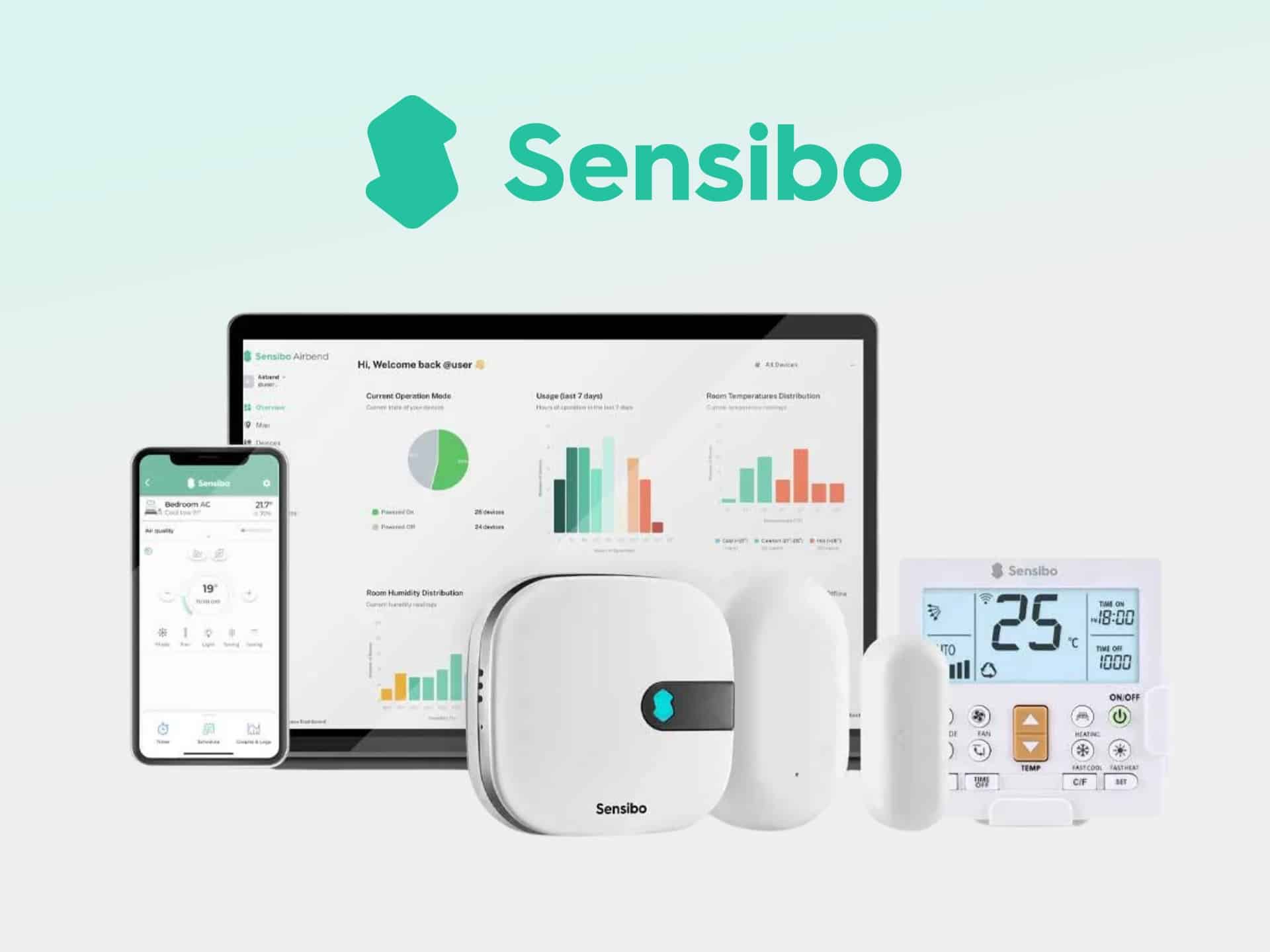 Sensibo Discount Code Sensibo smart AC controller cover - control your air conditioner remotely, save energy, and improve home comfort.