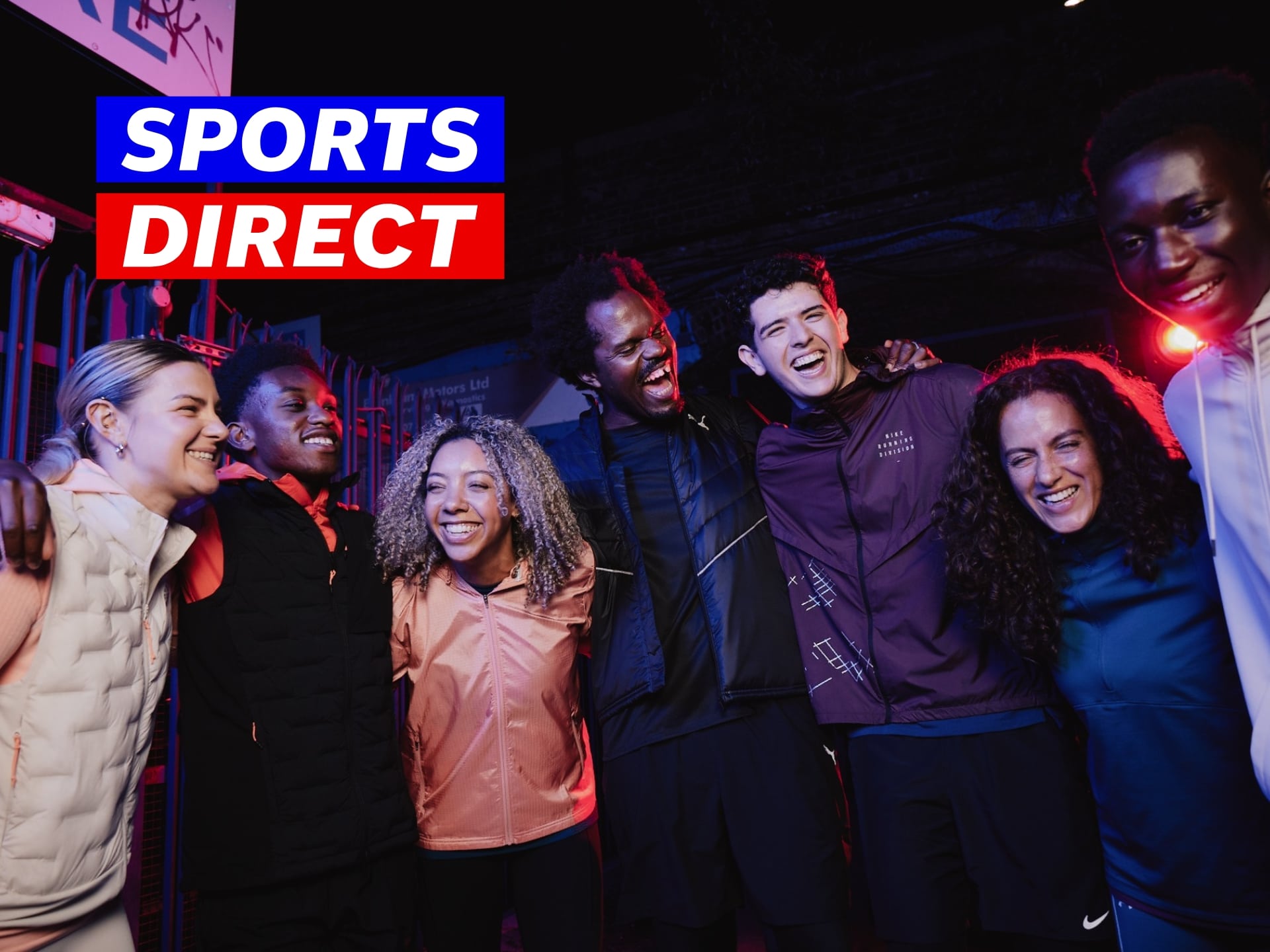 Sports Direct UK cover photo featuring sports apparel, footwear, and equipment, showcasing deals and savings.