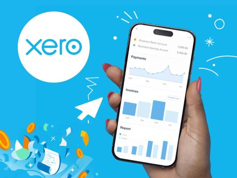 Xero accounting software interface on a laptop screen, showcasing financial data and business management tools. Secure cloud-based bookkeeping.