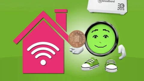 1pBroadband fibre internet connection showing high-speed connectivity and affordable home broadband deals in the UK.