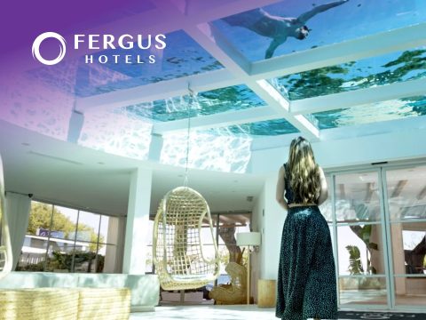 FERGUS Hotels FERGUS Hotels cover image: Stunning resort view, pool and palm trees. Book your Mallorca holiday now! #FergusHotels #Spain #TravelDeals