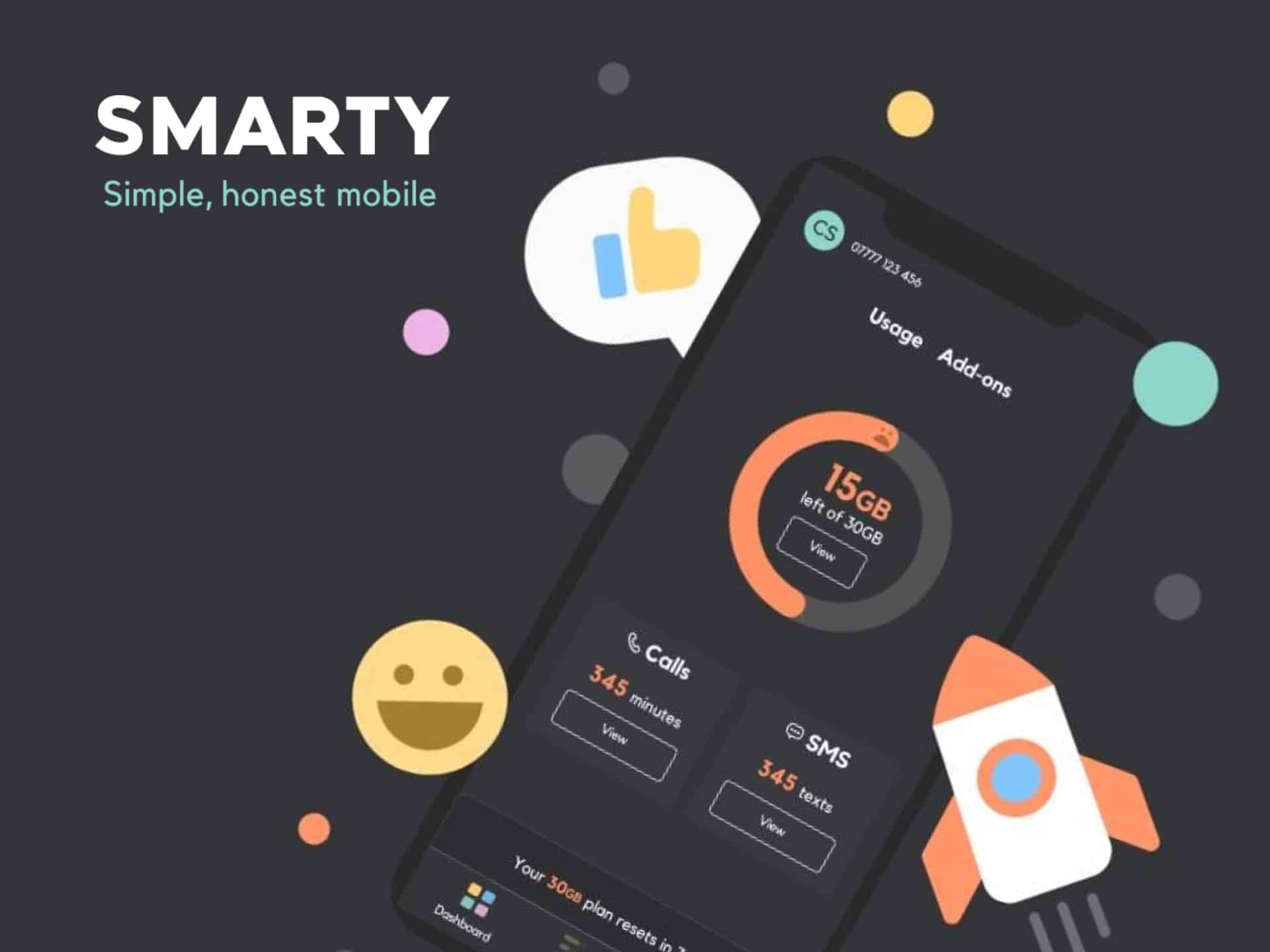 Smarty Discount Code Smarty cover image: Stylish woman using a smartphone, showcasing deals and savings on mobile plans. Affordable phone contracts.