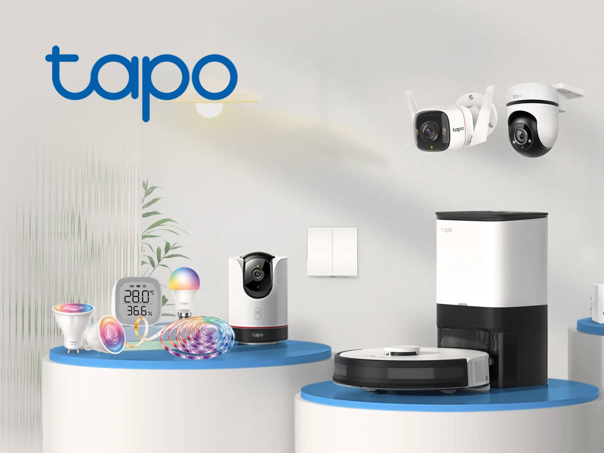 Tapo Smart Home Camera TP-Link Cover Shot: Security, WiFi, and Smart Home Integration. Protect your home with Tapo's easy-to-use cameras.
