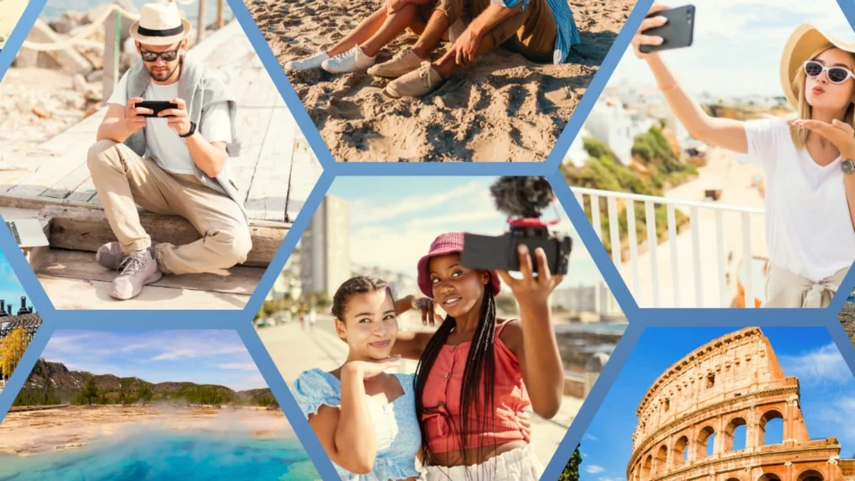 WorldSIM travel SIM card and smartphone showing global roaming savings and international data connectivity options.