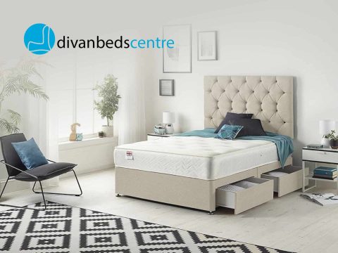 Divan Beds Centre - Luxurious divan bed with storage options, available in various sizes and colours. Shop now for great deals!