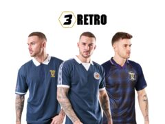 3Retro Football 3Retro Football brand retro football jersey cover. Vintage football design, classic style.
