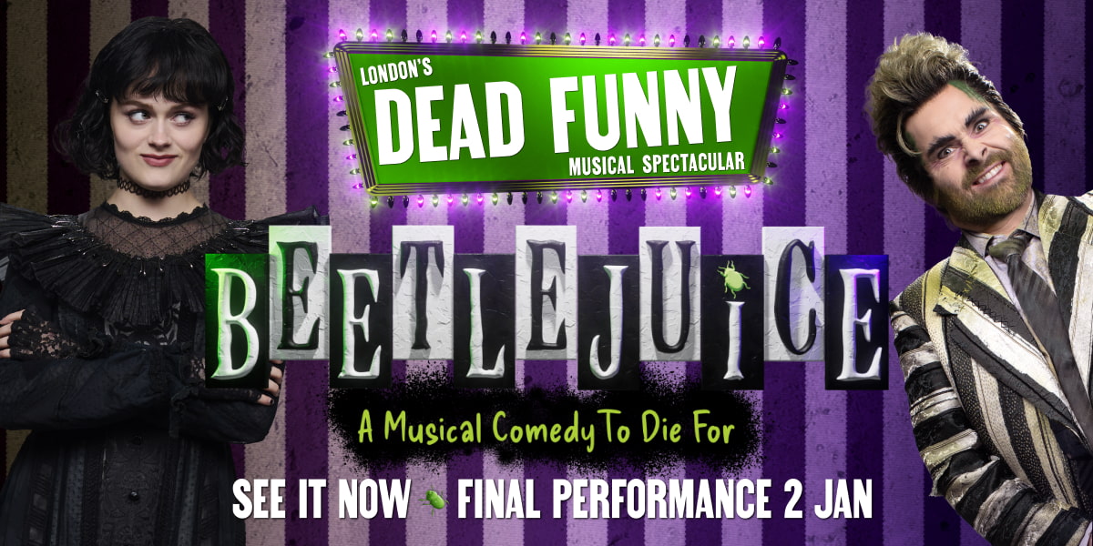 Beetlejuice The Musical stage production at Prince Edward Theatre London