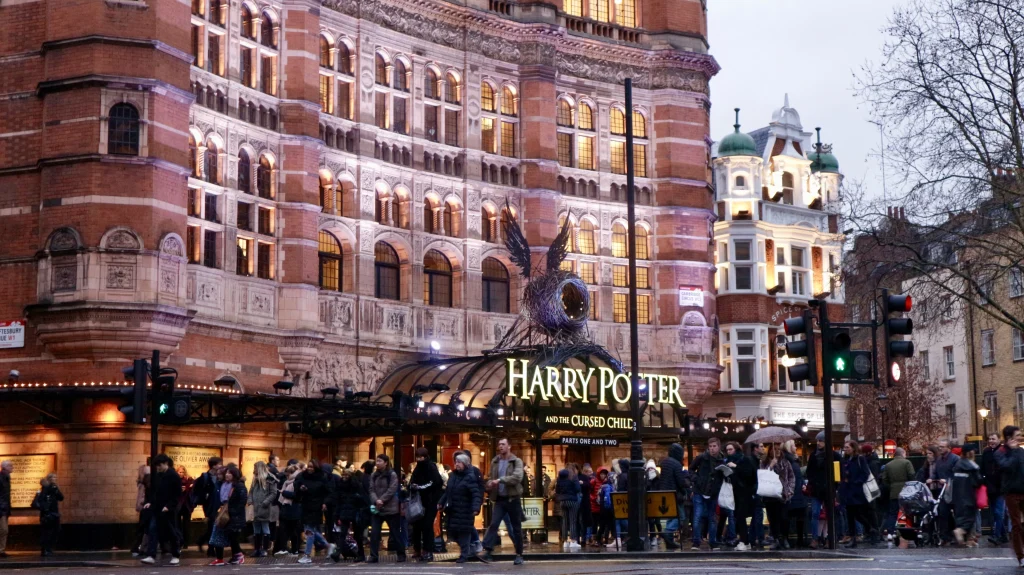 Palace Theatre, London, home of Harry Potter and the Cursed Child, a top London attraction for fans exploring the city. Photo: Fatih Ozdemir