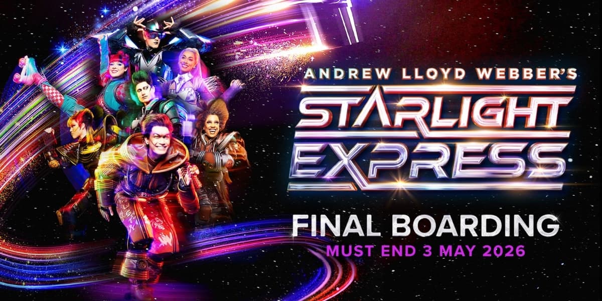 Starlight Express musical roller skating arena at Troubadour Wembley Park Theatre London
