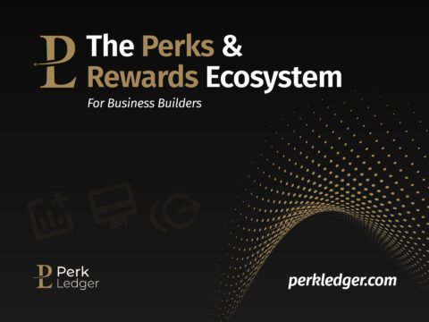 PerkLedger cover art featuring a modern design, emphasizing financial planning and savings opportunities. Showcasing a bright, optimistic feel.