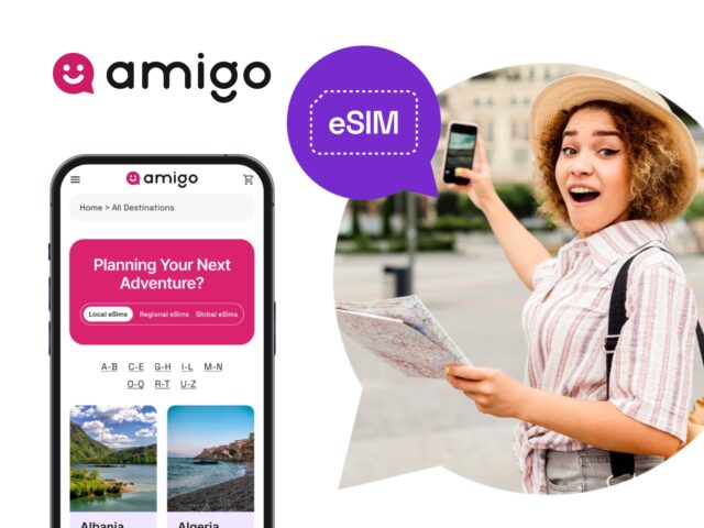 Amigo eSIM cover - mobile phone accessory, eSIM card, digital SIM card, convenient mobile plan, mobile technology