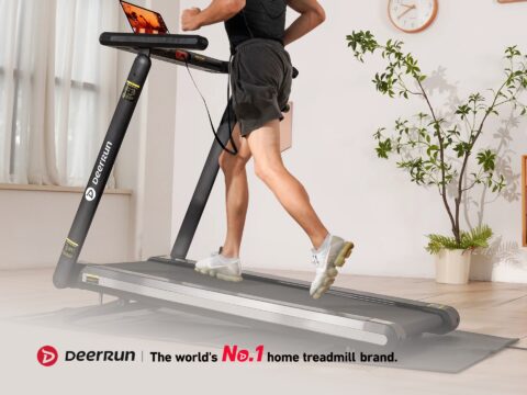 DeerRun UK DeerRun UK walking pad under-desk treadmill for home office workouts and compact fitness equipment.