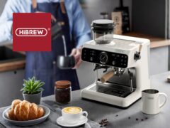 HiBREW espresso machines and multi-capsule coffee makers for premium home brewing and kitchen appliance deals.