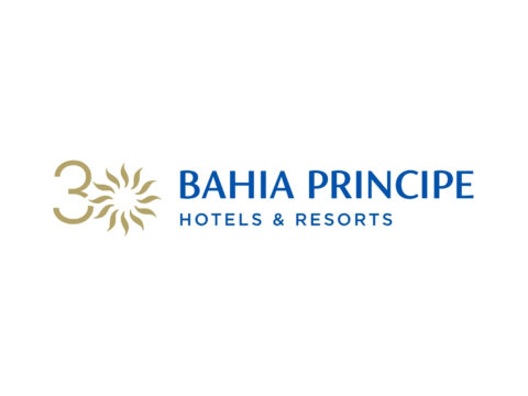 Bahia Principe Hotels & Resorts Bahia Principe Hotels & Resorts official brand logo with golden sun icon for luxury holiday and hotel deals.