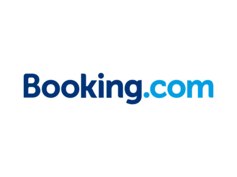 Booking.com logo for holiday accommodation deals and travel hotel bookings online.