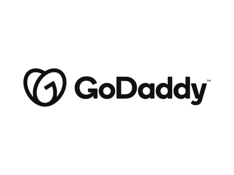 GoDaddy Official GoDaddy logo with the green heart-shaped symbol for web hosting and domain registration services.