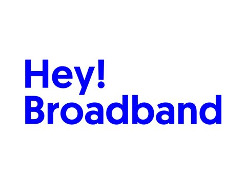 Hey!Broadband Hey!Broadband logo representing UK full fibre internet and high-speed home broadband services.