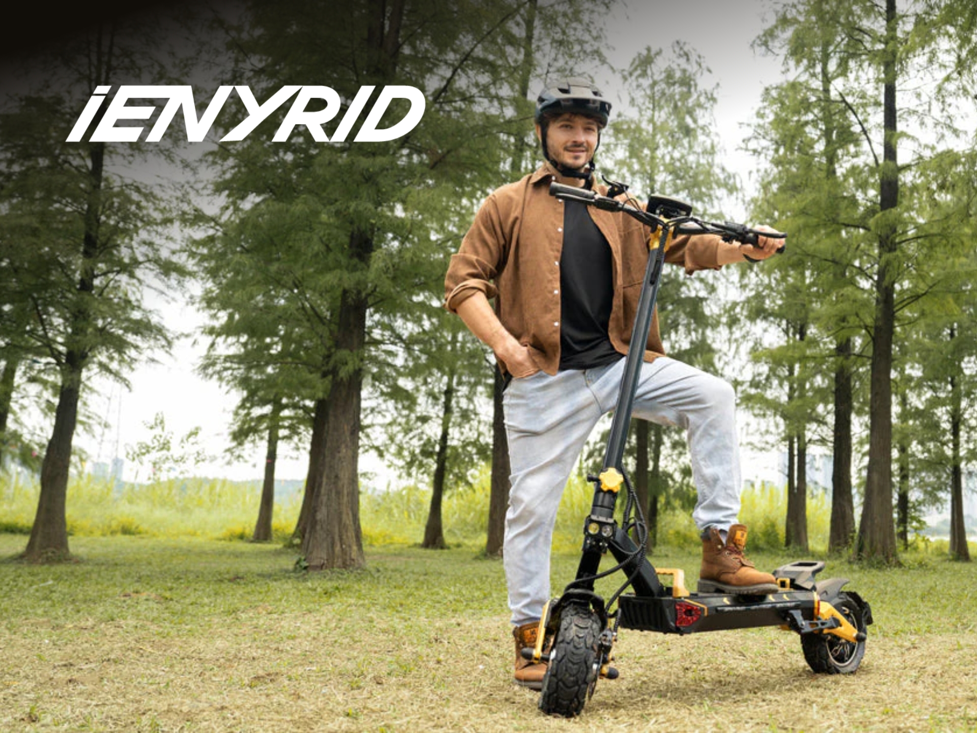 ienyrid electric scooter for adults, featuring high-performance off-road design for commuting and outdoor travel.