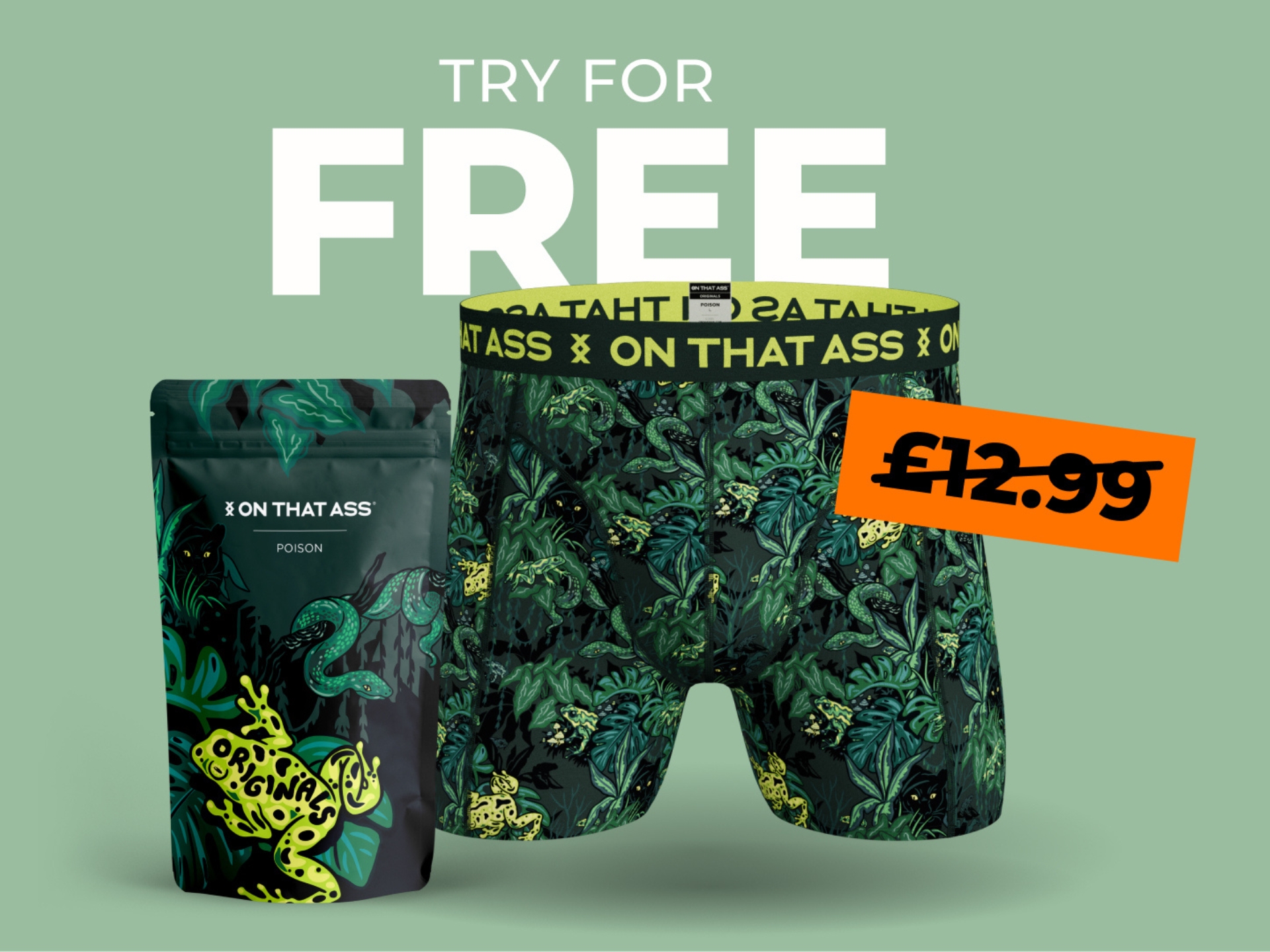 On That Ass May 2026 cover for underwear subscription. Shop comfortable, stylish new designs online.