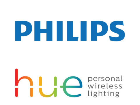 Philips Hue brand logo representing smart LED lighting systems and home automation offers.