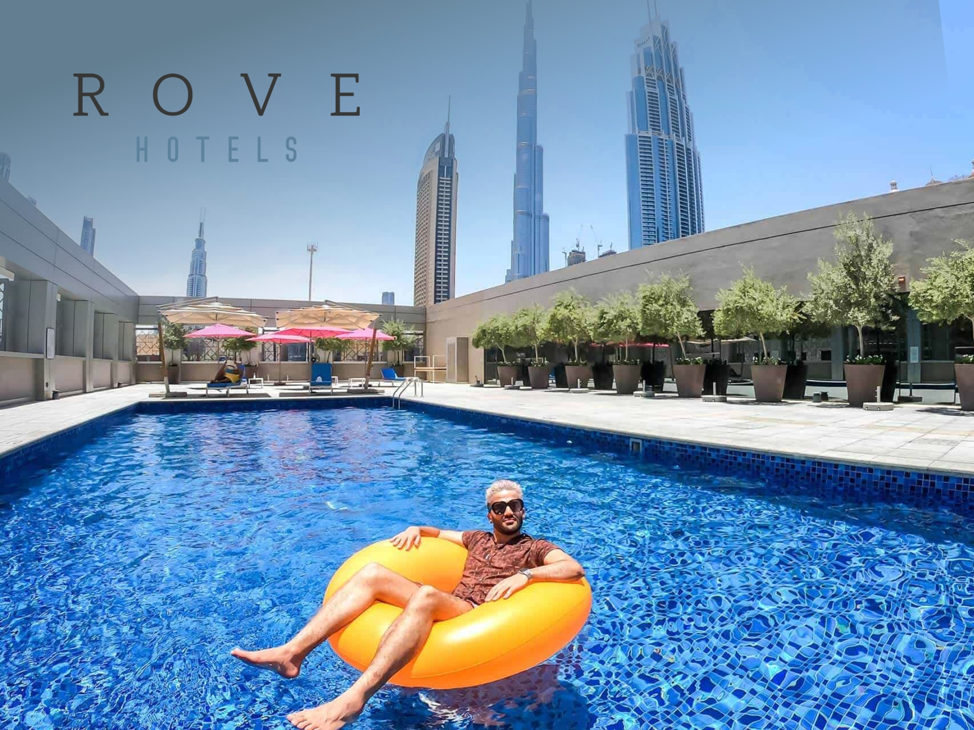 Rove Hotels Booking Offers Modern Rove Hotels exterior with contemporary design in a vibrant urban Dubai setting for a stylish stay.