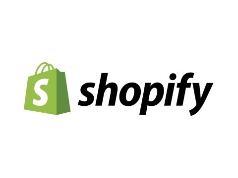 Shopify Official Shopify logo featuring the green shopping bag icon for e-commerce and online retail business.