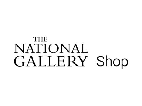 Official logo for The National Gallery Shop, London, featuring museum art gifts, souvenirs and prints.