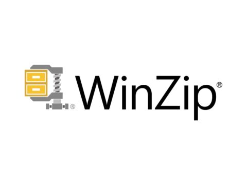 WinZip New WinZip logo design with a modernised vice icon for file compression and archiving software.