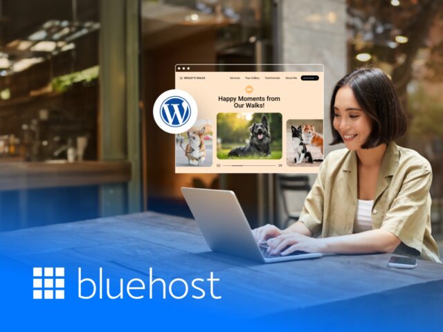 Bluehost web hosting cover for specialised WordPress website building and professional online services.