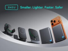INIU UK portable power bank and fast charging mobile accessories with sleek design and LED display.