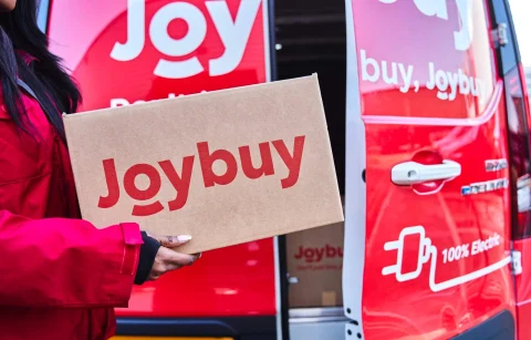 Joybuy welcome graphic for a guide on saving money compared to Amazon UK shopping deals.