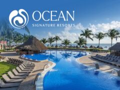 Luxury Ocean Hotels by H10 beachfront resort with outdoor swimming pools and palm trees overlooking the turquoise sea.